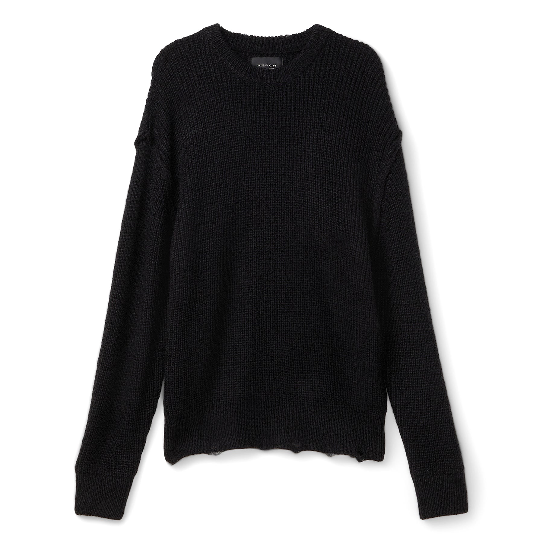 Beach Brains Session Knit Sweater (Black) Top