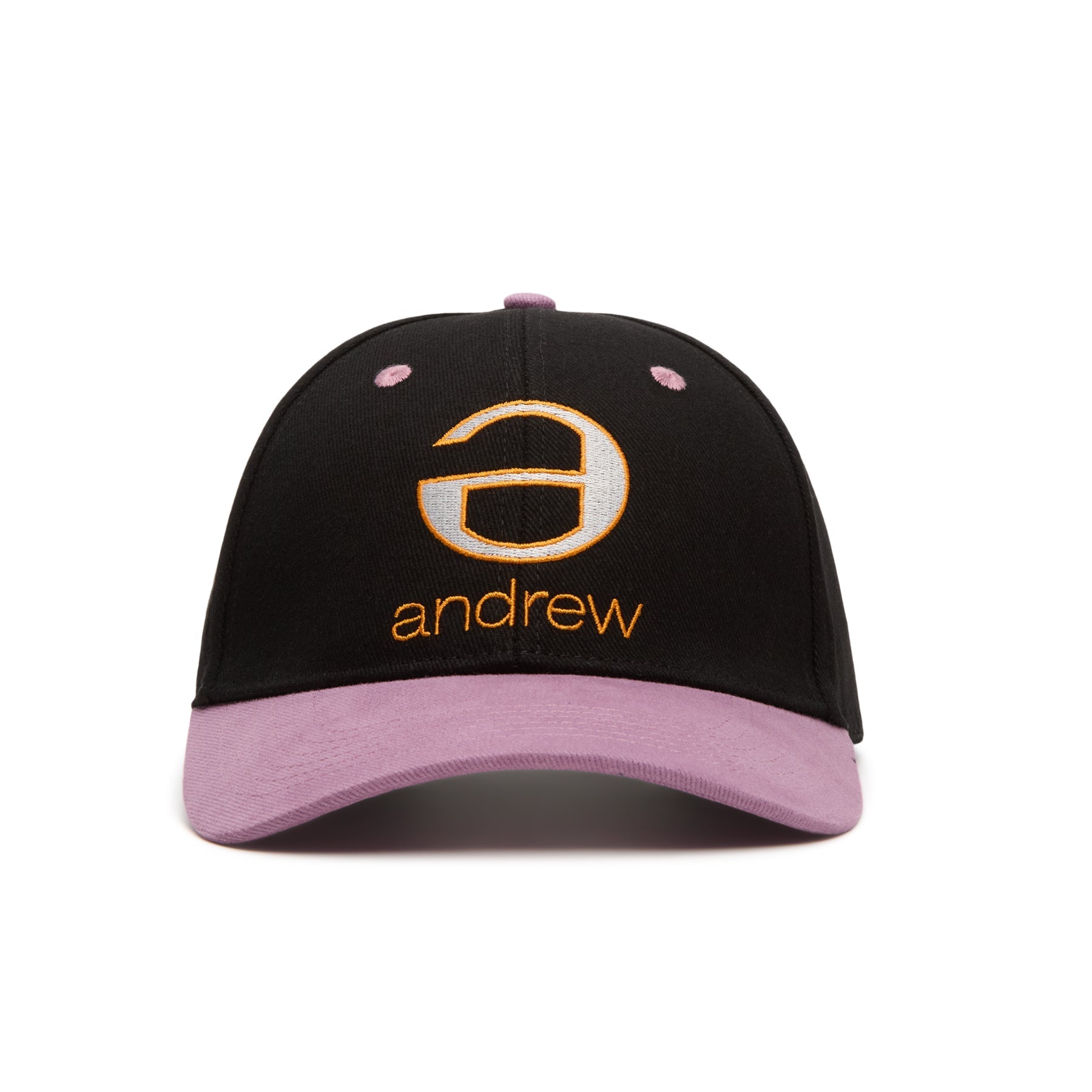 Andrew Lowercase 6 Panel Dad Hats (Black)