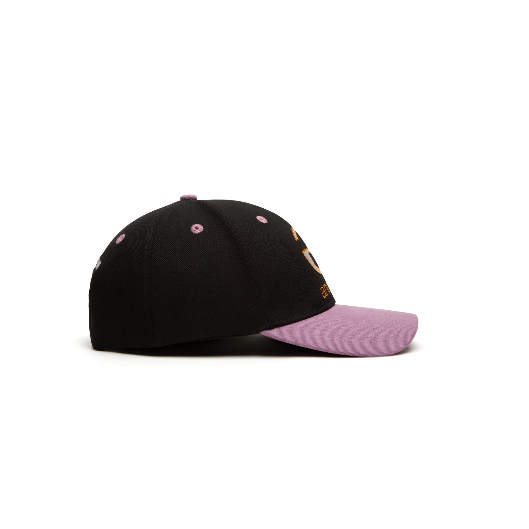 Andrew Lowercase 6 Panel Dad Hats (Black)