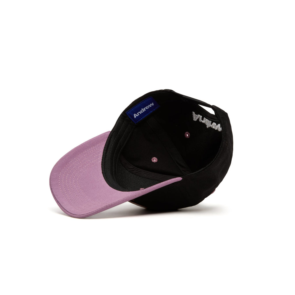 Andrew Lowercase 6 Panel Dad Hats (Black)