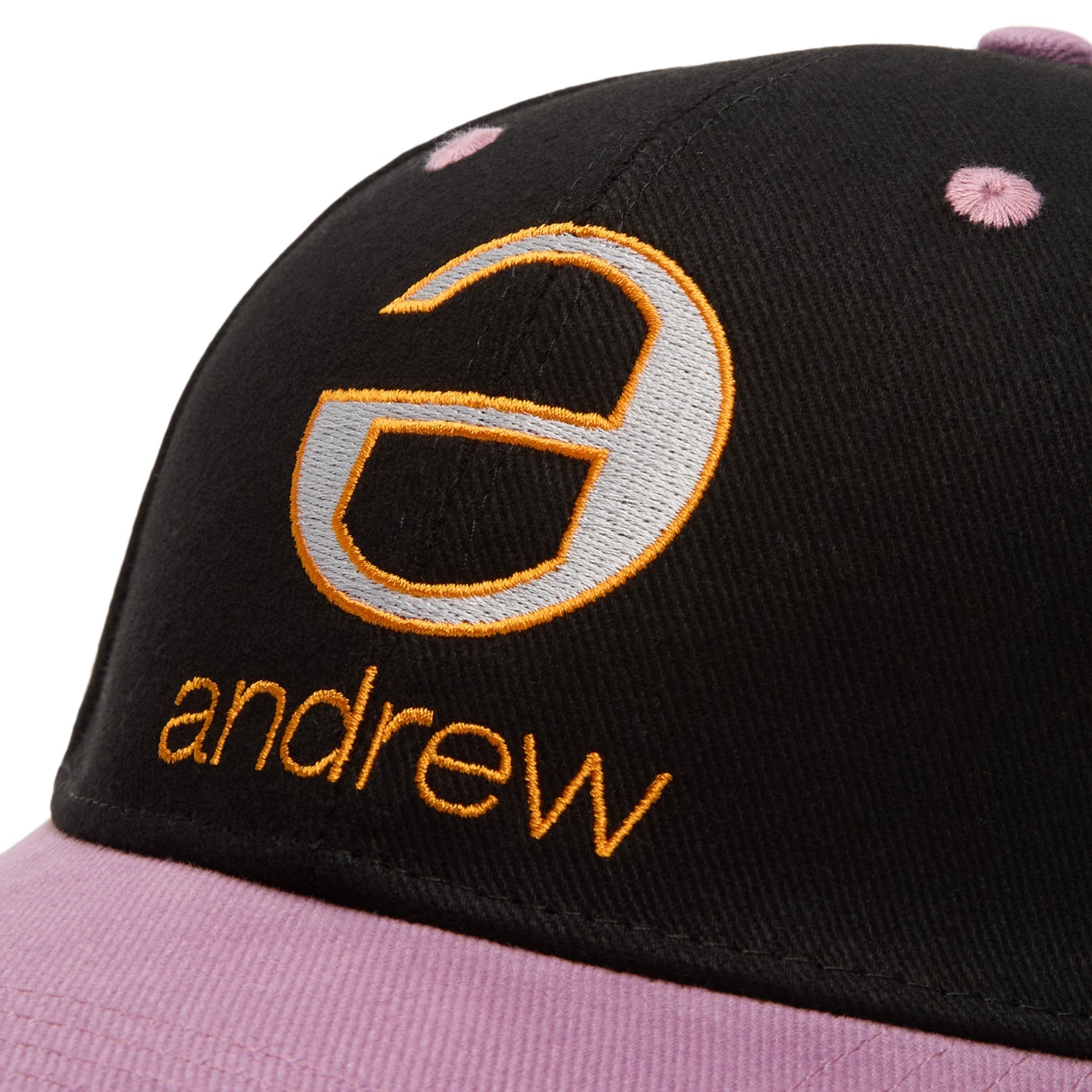 Andrew Lowercase 6 Panel Dad Hats (Black)