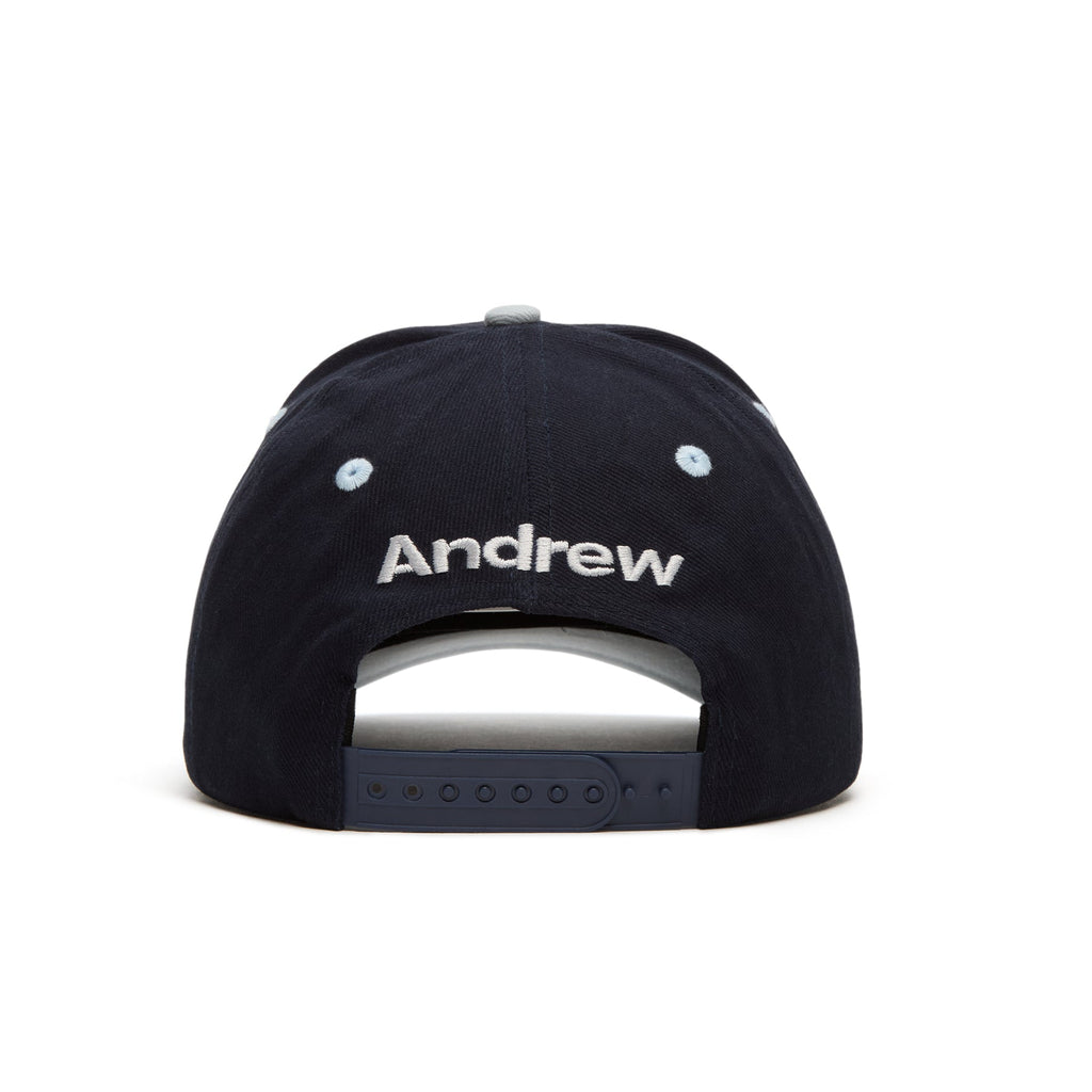 Andrew Lowercase 6 Panel Dad Hats (Blue)