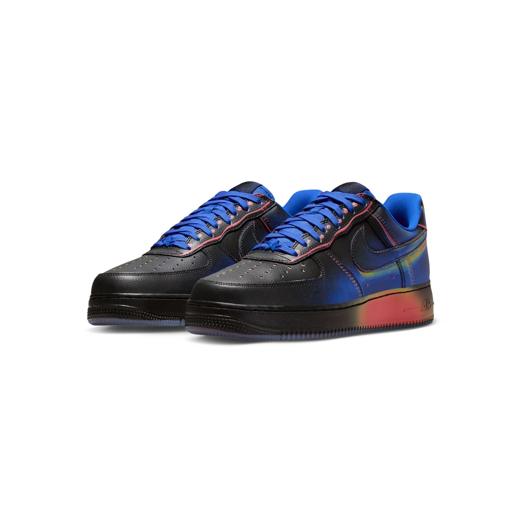 nike-air-force-1-low-retro-black-racer-blue-volt-ice-bright-crimson  Footwear