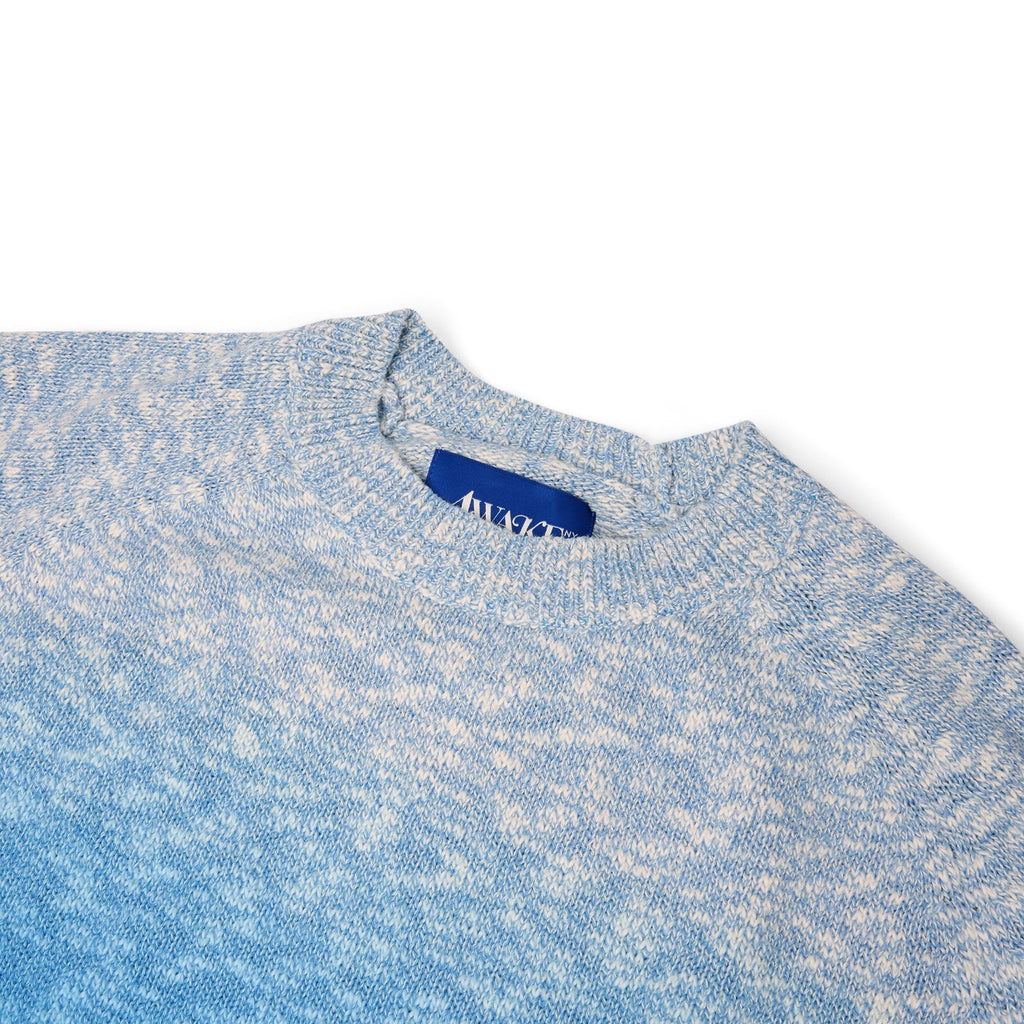 AWAKE Hand Dipped Dyed Sweater (Blue) Top