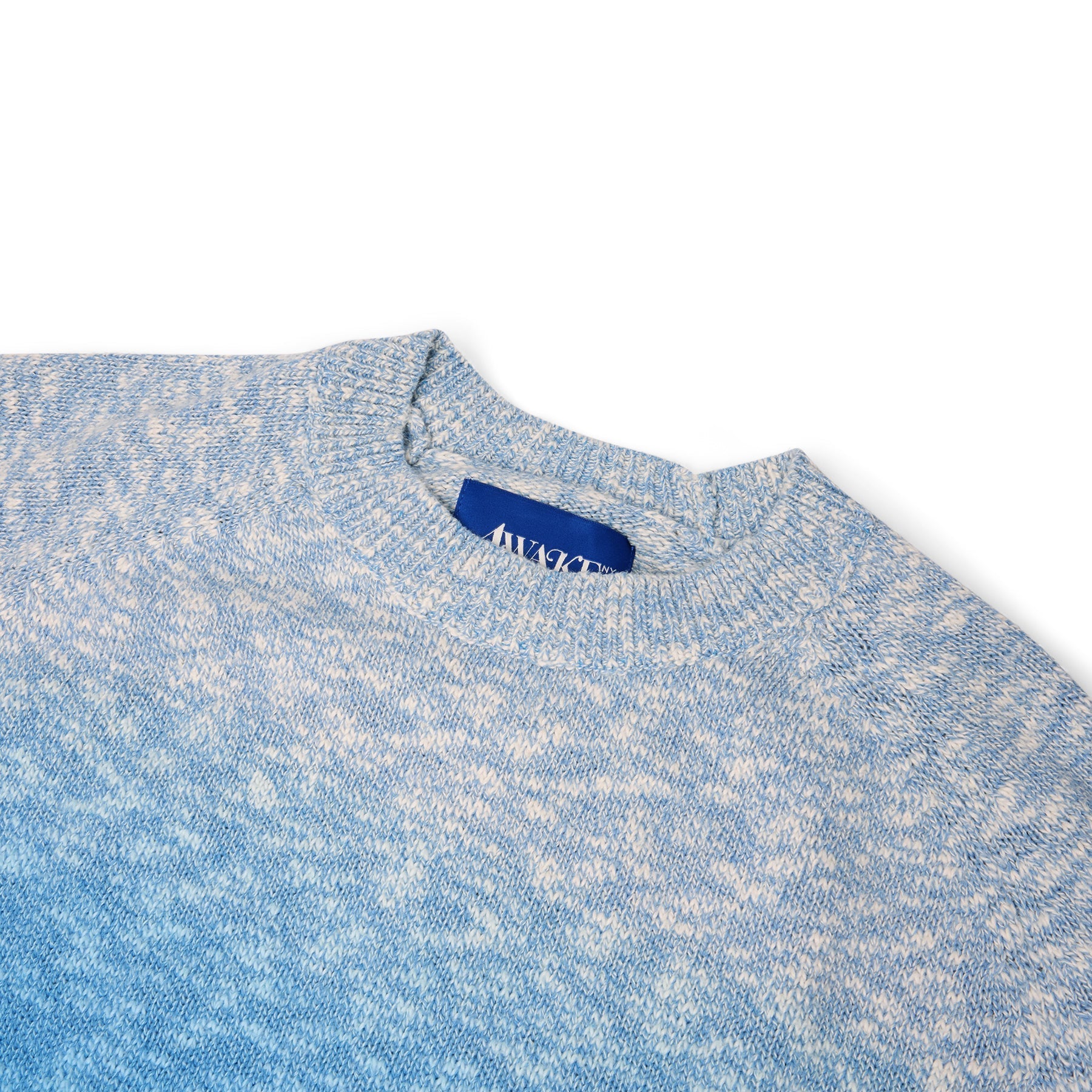 AWAKE Hand Dipped Dyed Sweater (Blue) Top