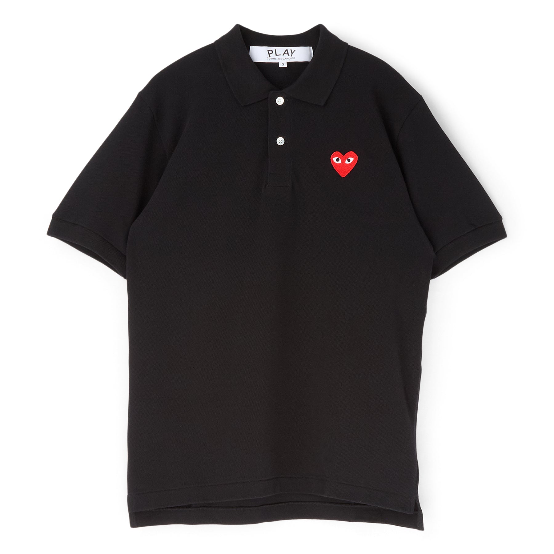 Comme Des Garcons PLAY Red Emblem T-Shirt (BLACK) Top
