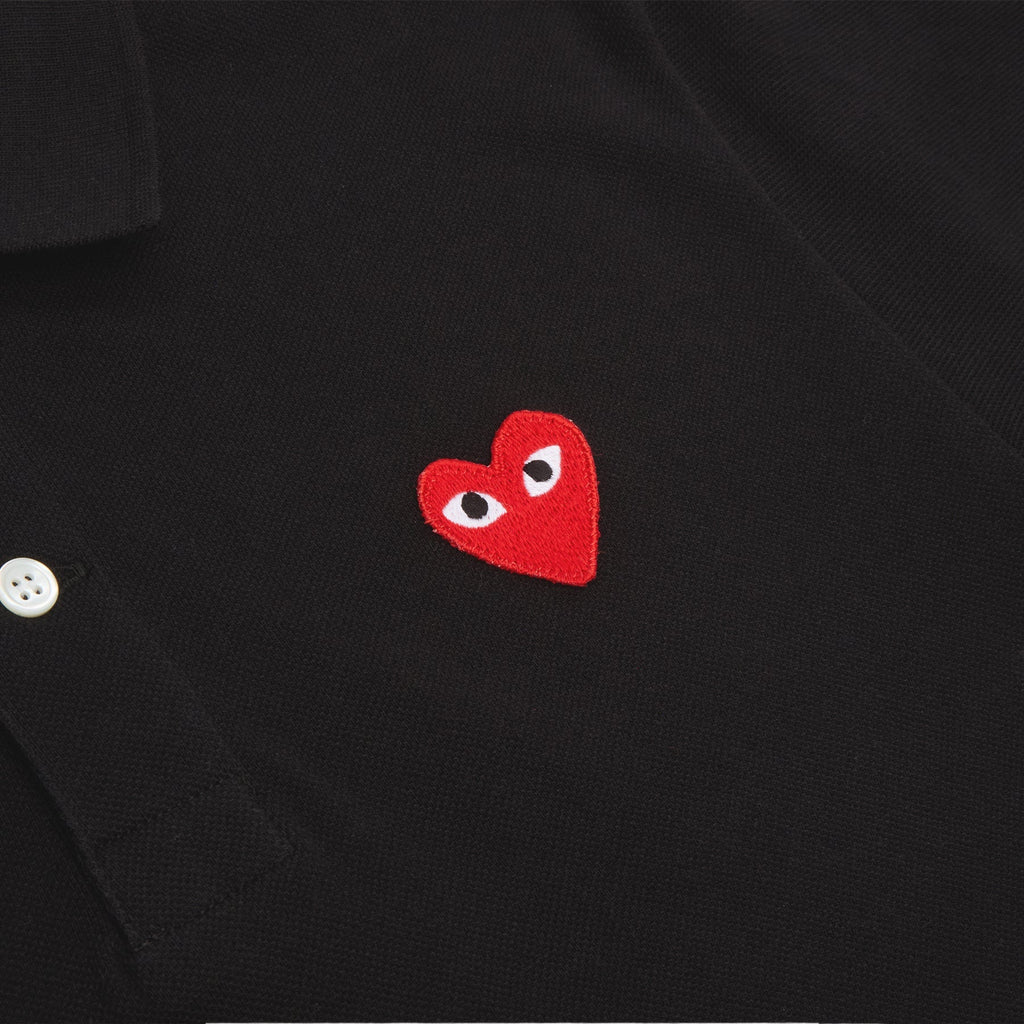 Comme Des Garcons PLAY Red Emblem T-Shirt (BLACK) Top