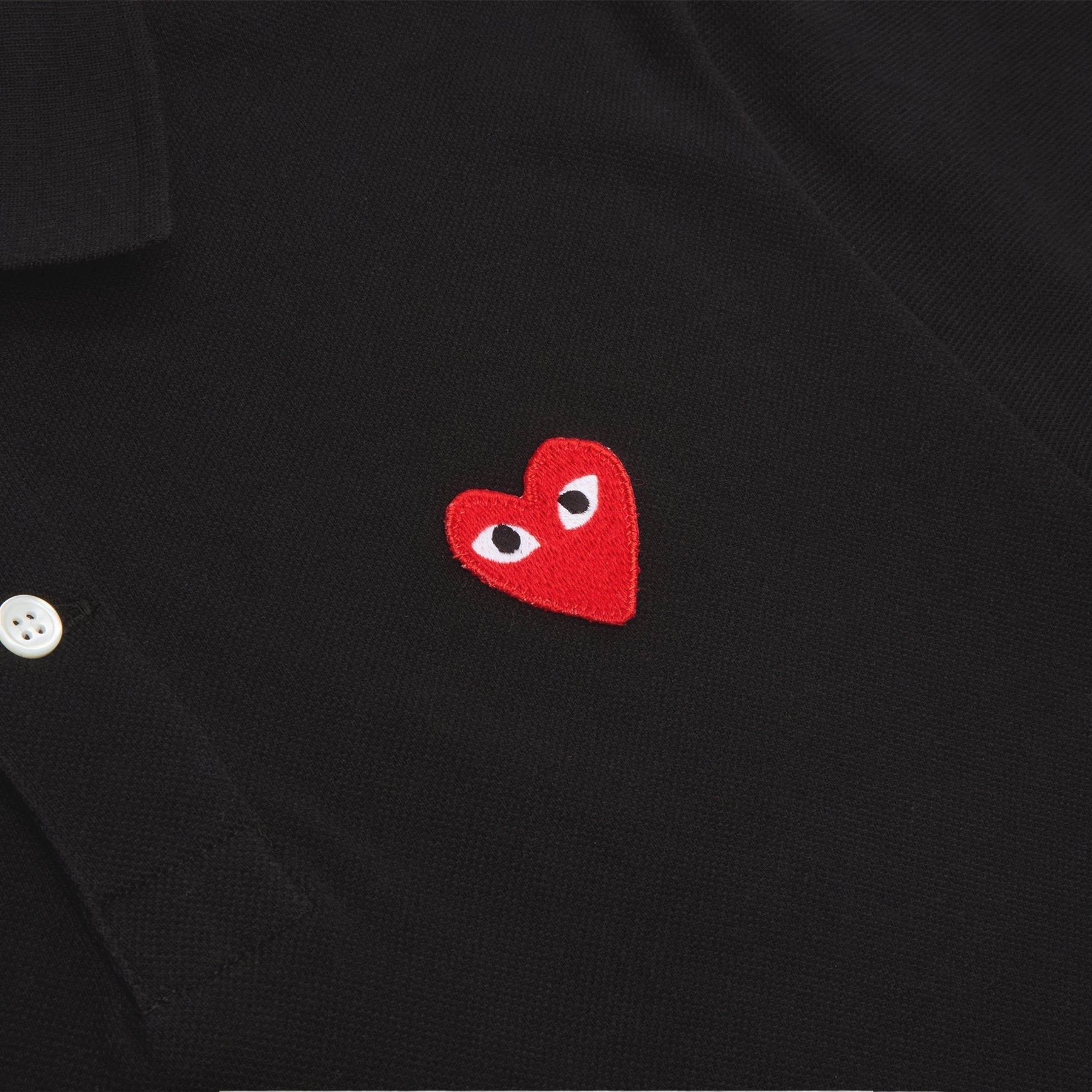 Comme Des Garcons PLAY Red Emblem T-Shirt (BLACK) Top