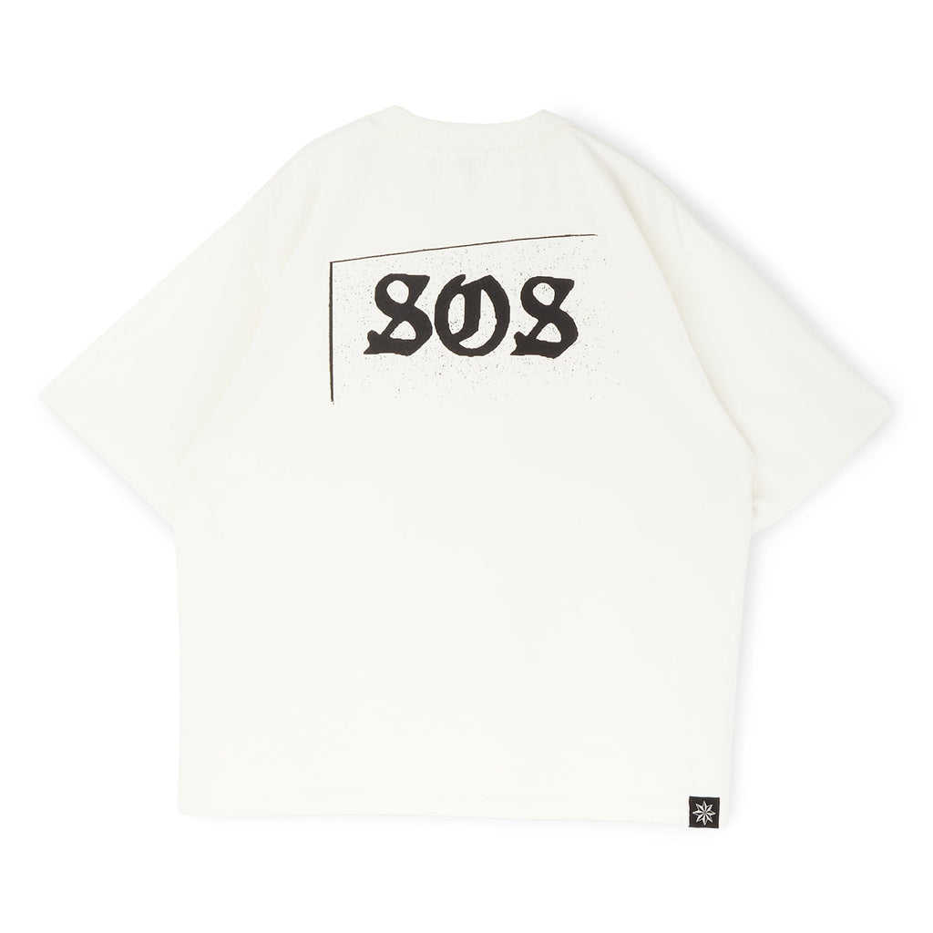 Beach Brains SOS Tee (Crisp white T-shirt Top