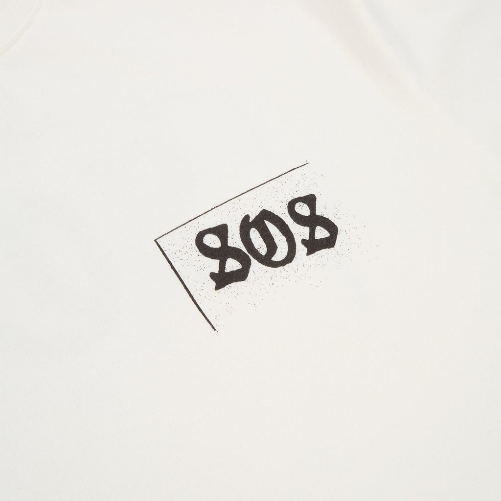 Beach Brains SOS Tee (Crisp white T-shirt Top