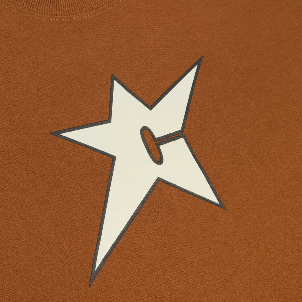 Carpet Company C-Star Glow in the Dark Tee (Brown)T-shirt