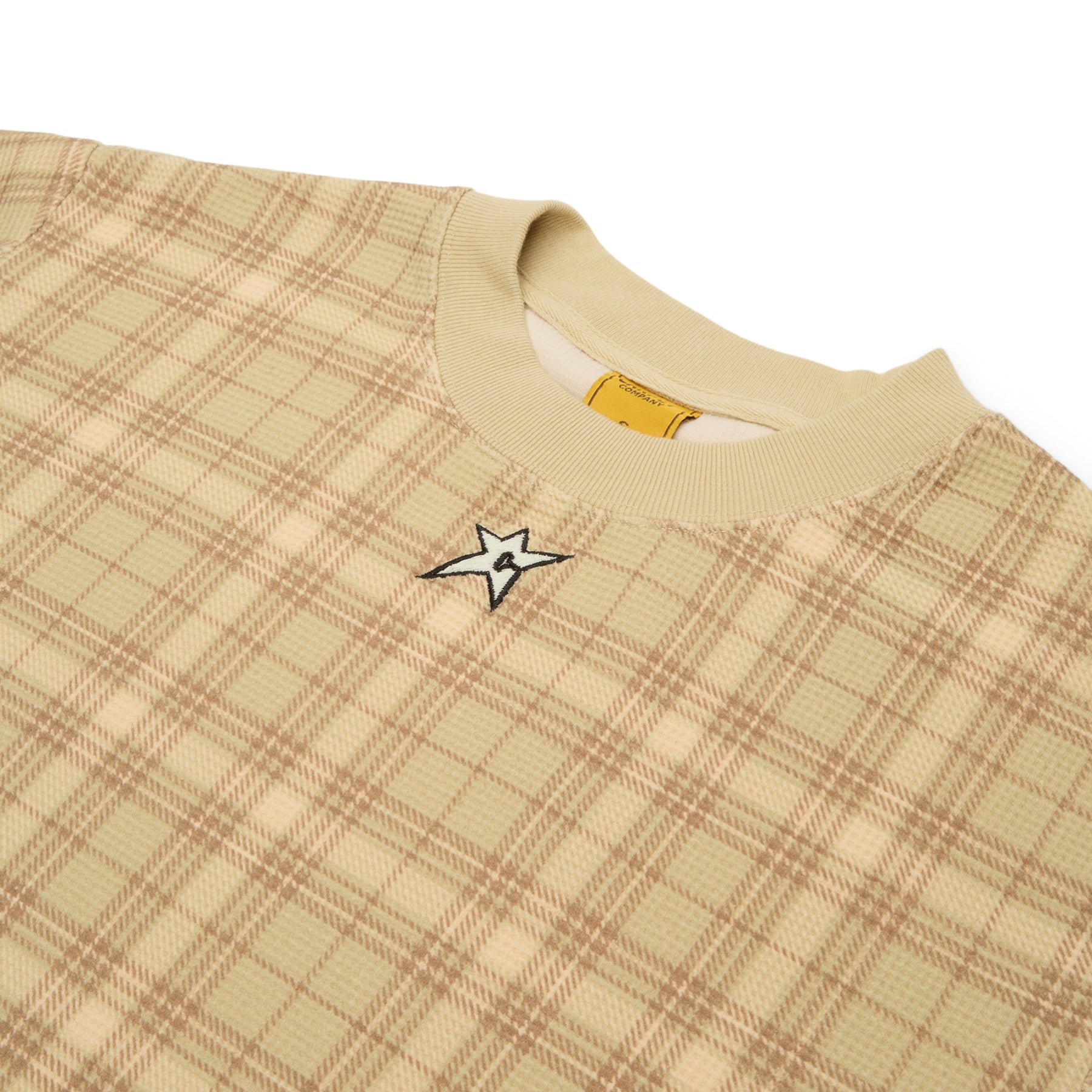 Carpet Company Plaid Thermal (Cream) Top