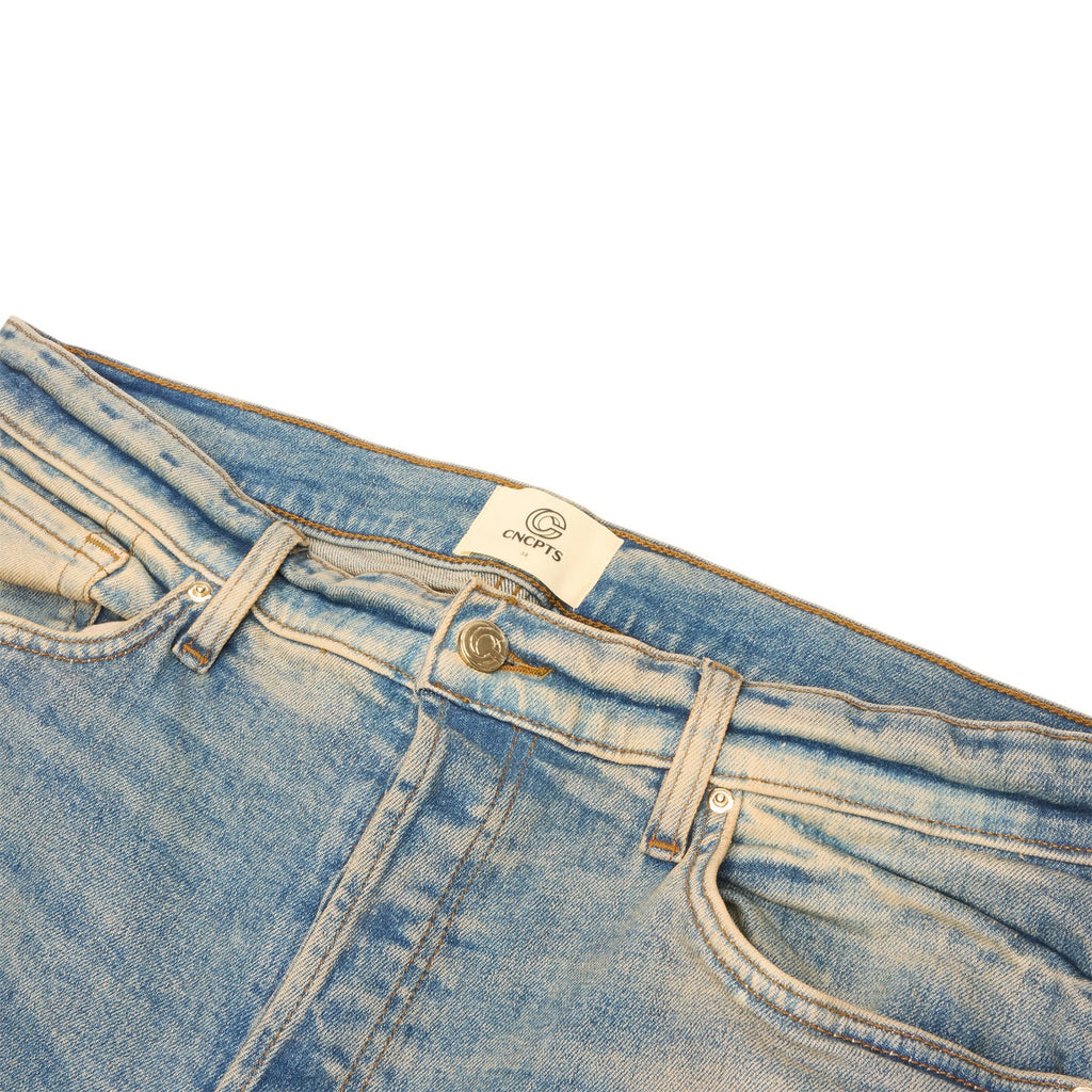 CNCPTS Splatter Denim Pant (Washed Indigo) Trousers