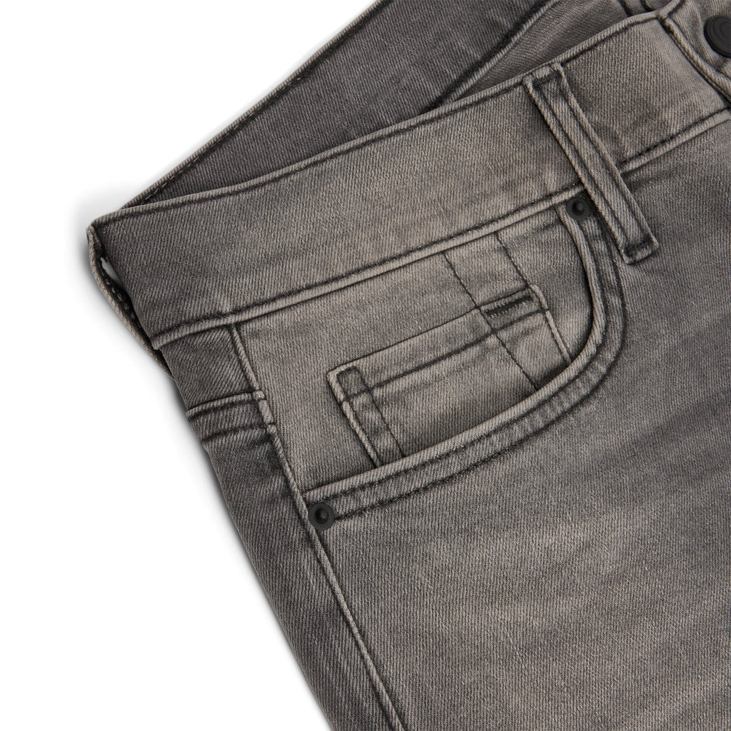 CNCPTS Coated Straight Denim (Black/Grey) Trousers