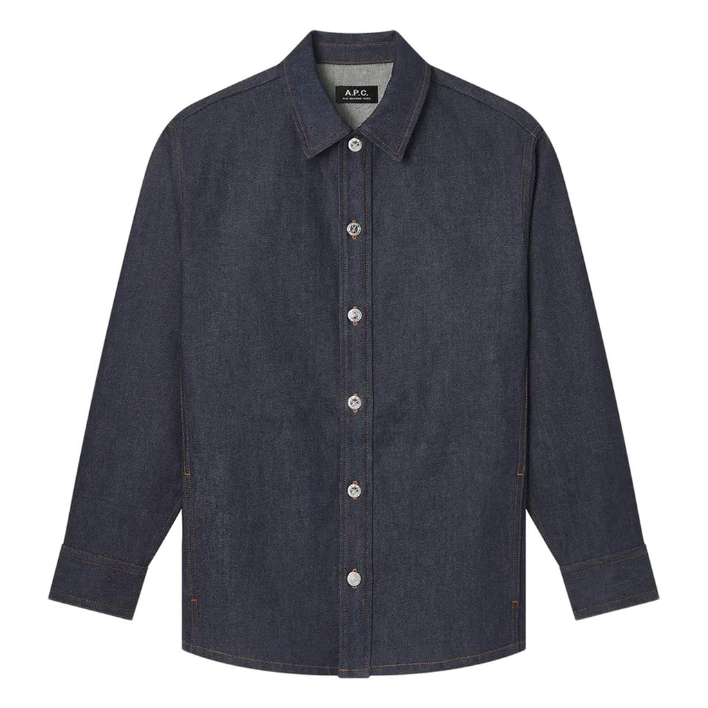 A.P.C. Japanese Denim Jacket (Dark Indigo) Top