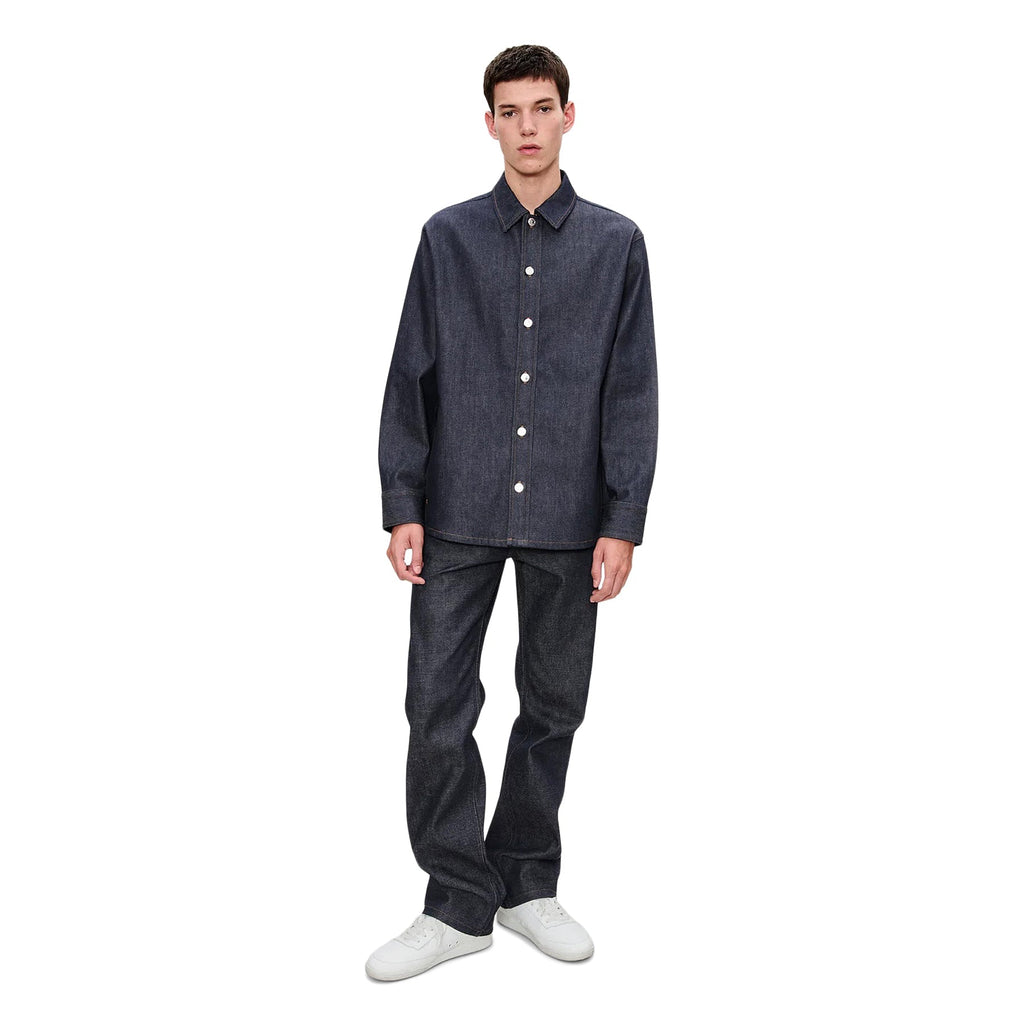 A.P.C. Japanese Denim Jacket (Dark Indigo) Top