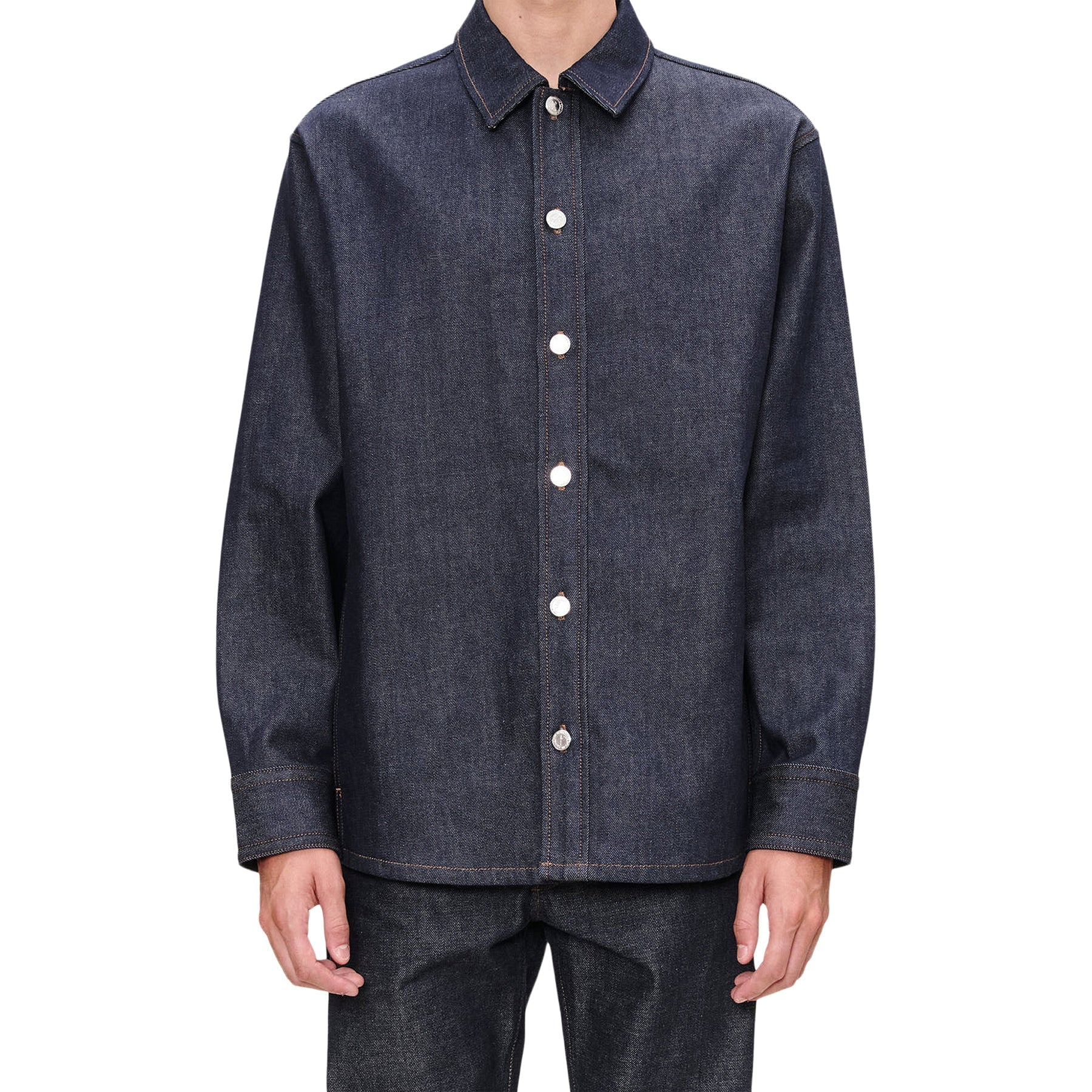 A.P.C. Japanese Denim Jacket (Dark Indigo) Top