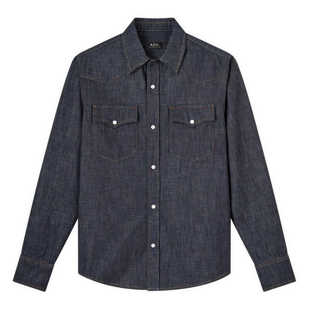 A.P.C. Western Shirt (Dark Indigo) Top