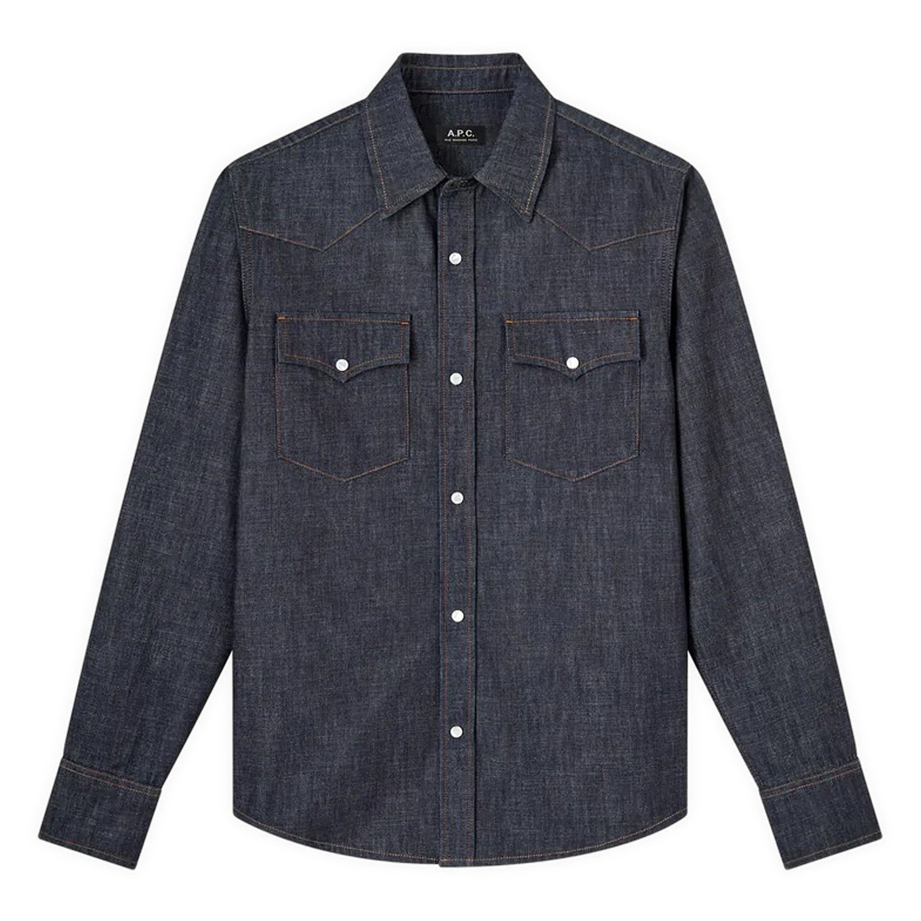 A.P.C. Western Shirt (Dark Indigo) Top