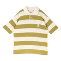 AMI Short Sleeves Polo With AMI De Coeur Patch (Blanc creme/Matcha) Top