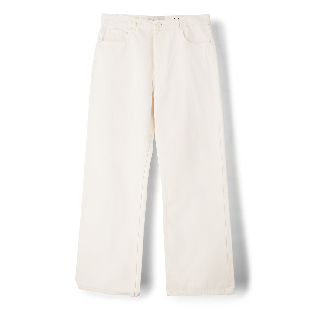 AMI Large Fit Jeans (Blanc creme) Trousers