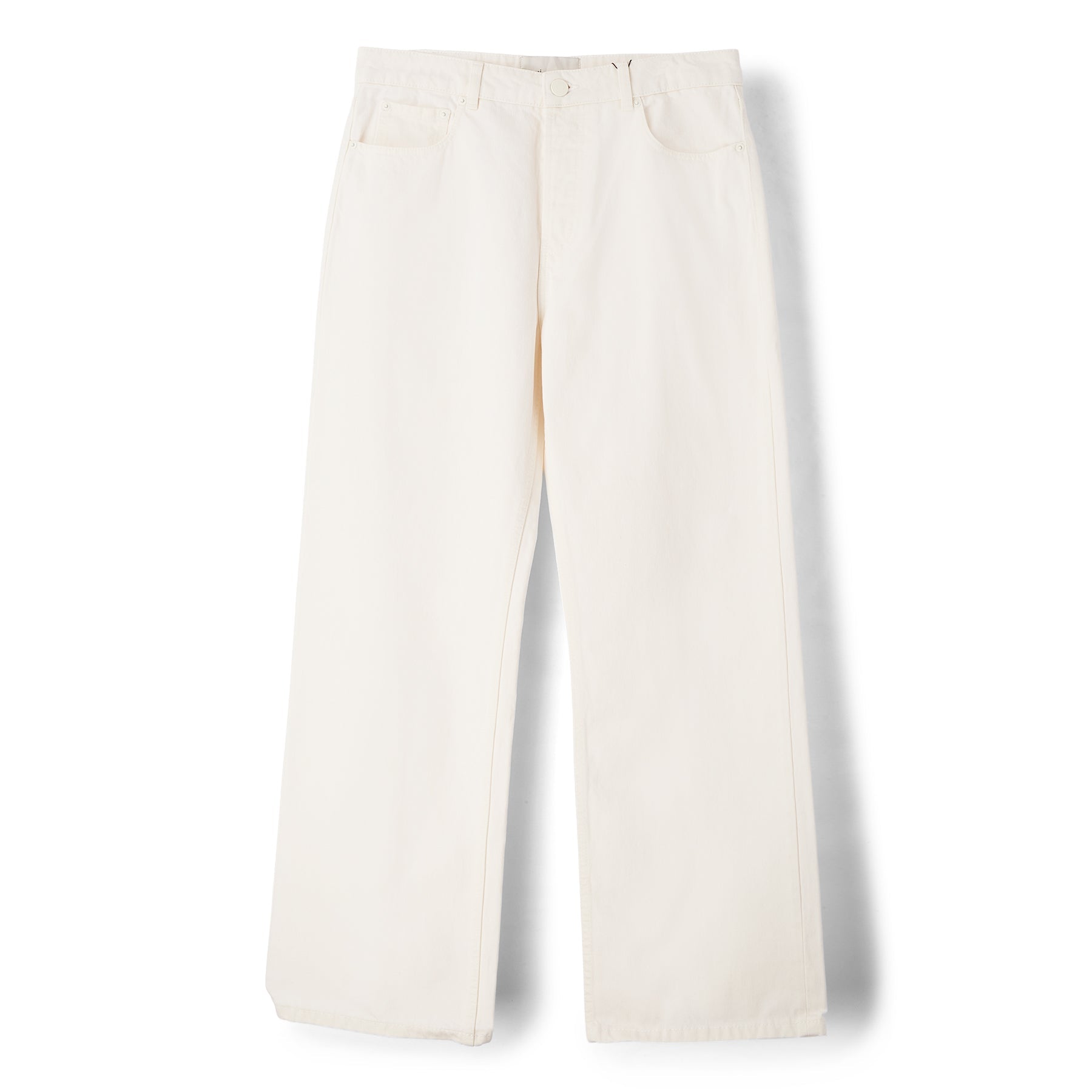 AMI Large Fit Jeans (Blanc creme) Trousers