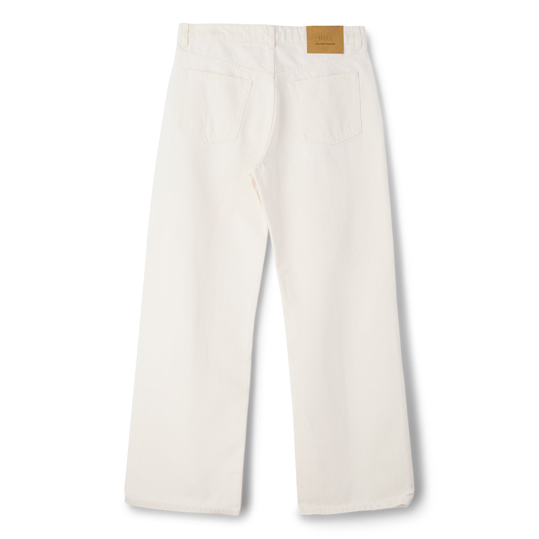 AMI Large Fit Jeans (Blanc creme) Trousers
