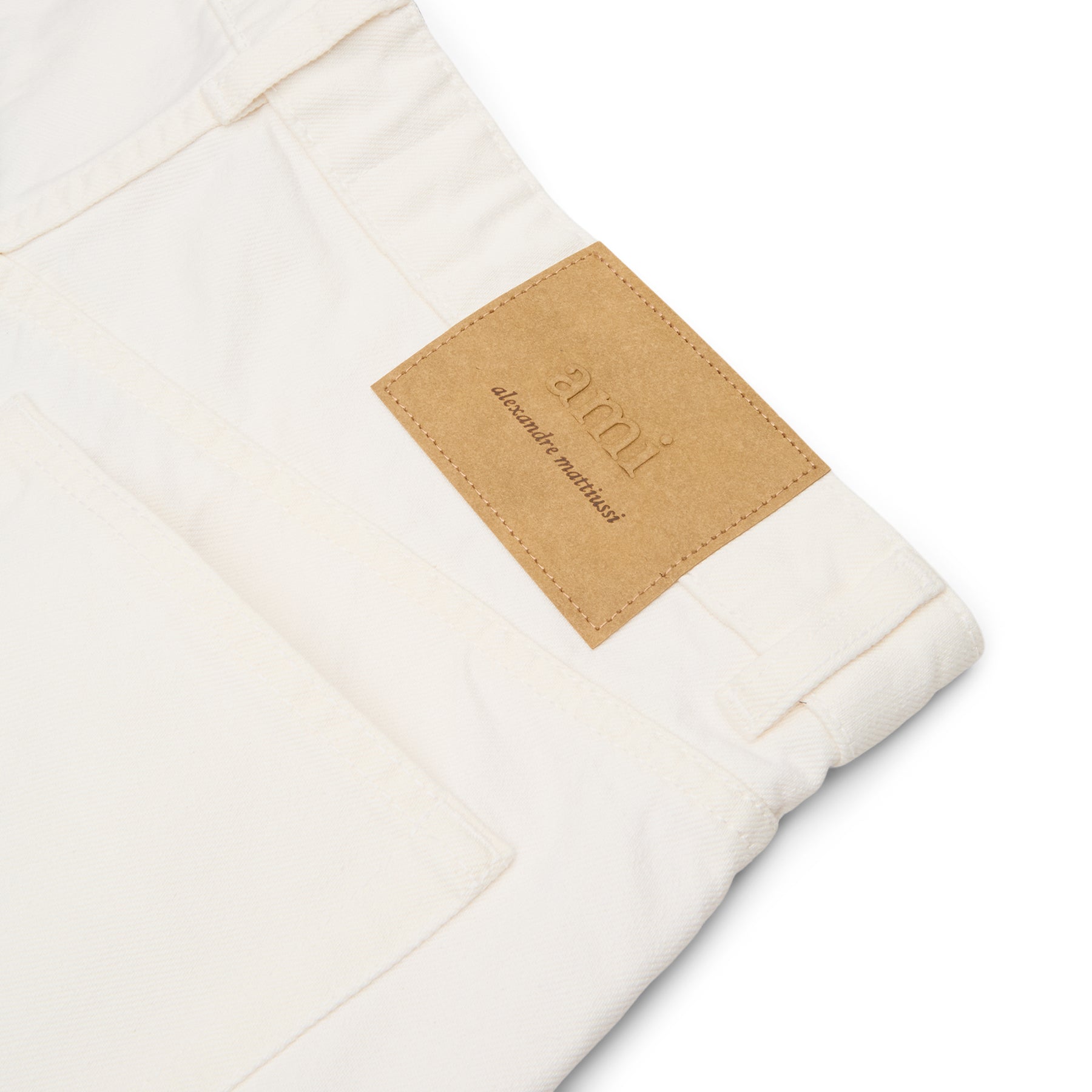 AMI Large Fit Jeans (Blanc creme) Trousers
