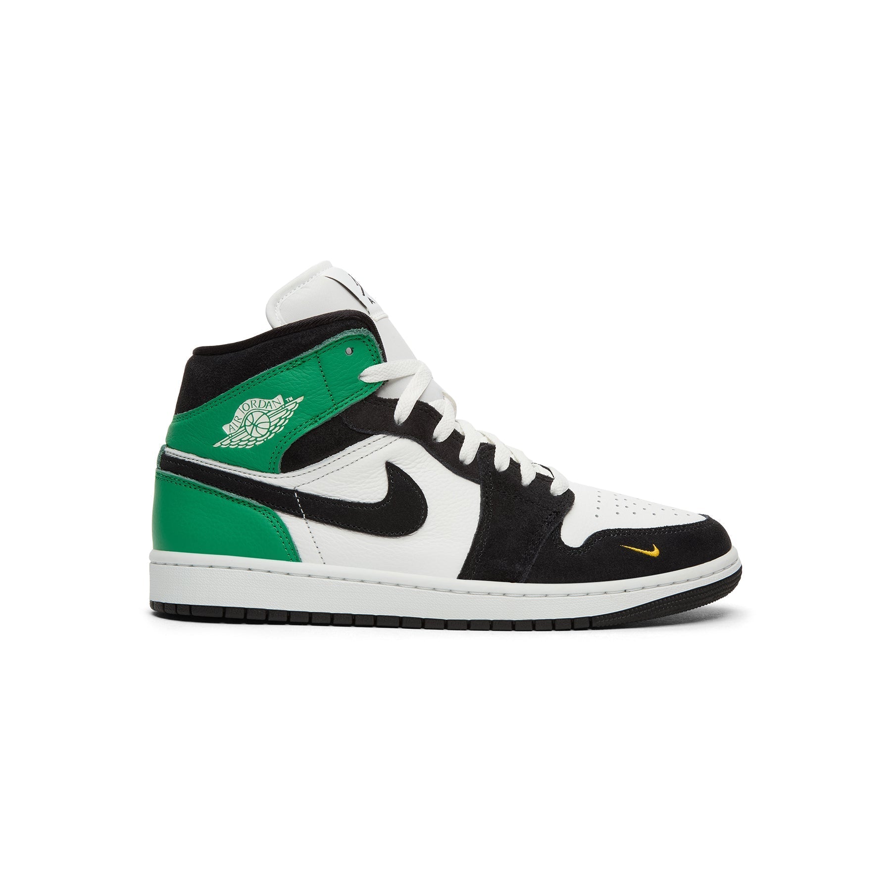 nike-jordan-air-jordan-1-mid-se-summit-white-black-lucky-green  Footwear