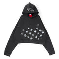 Air Jordan M J IH Crop Hoodie (Black/Ivory ) Top