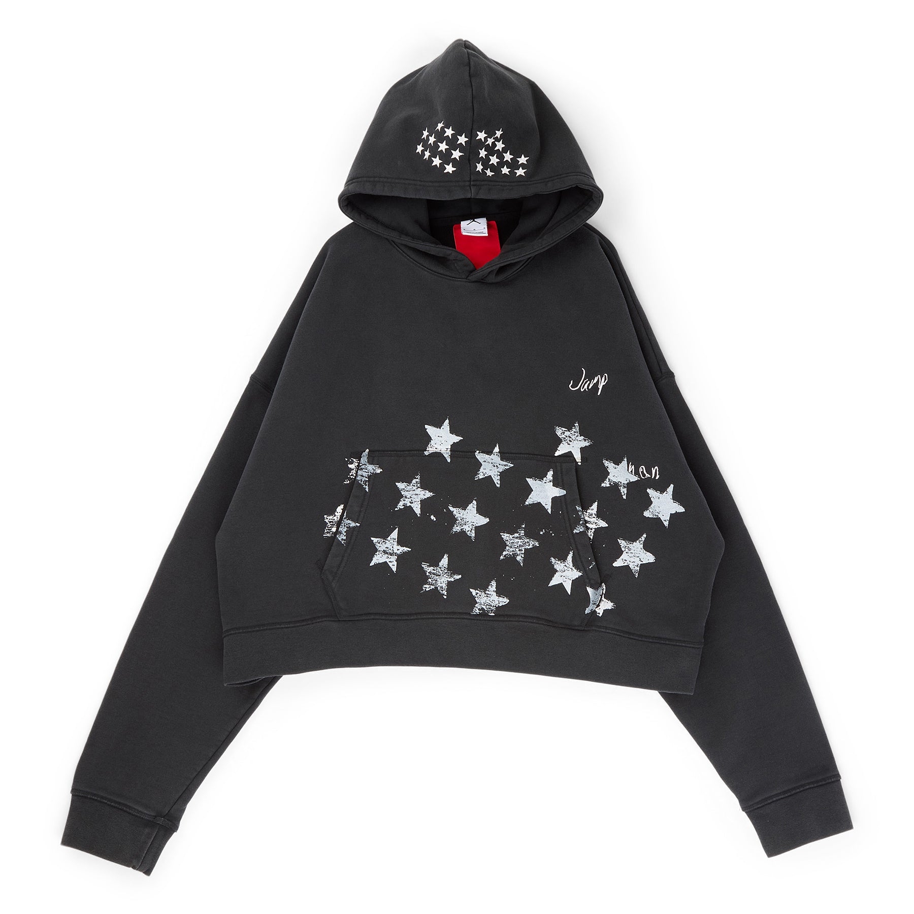 Air Jordan M J IH Crop Hoodie (Black/Ivory ) Top