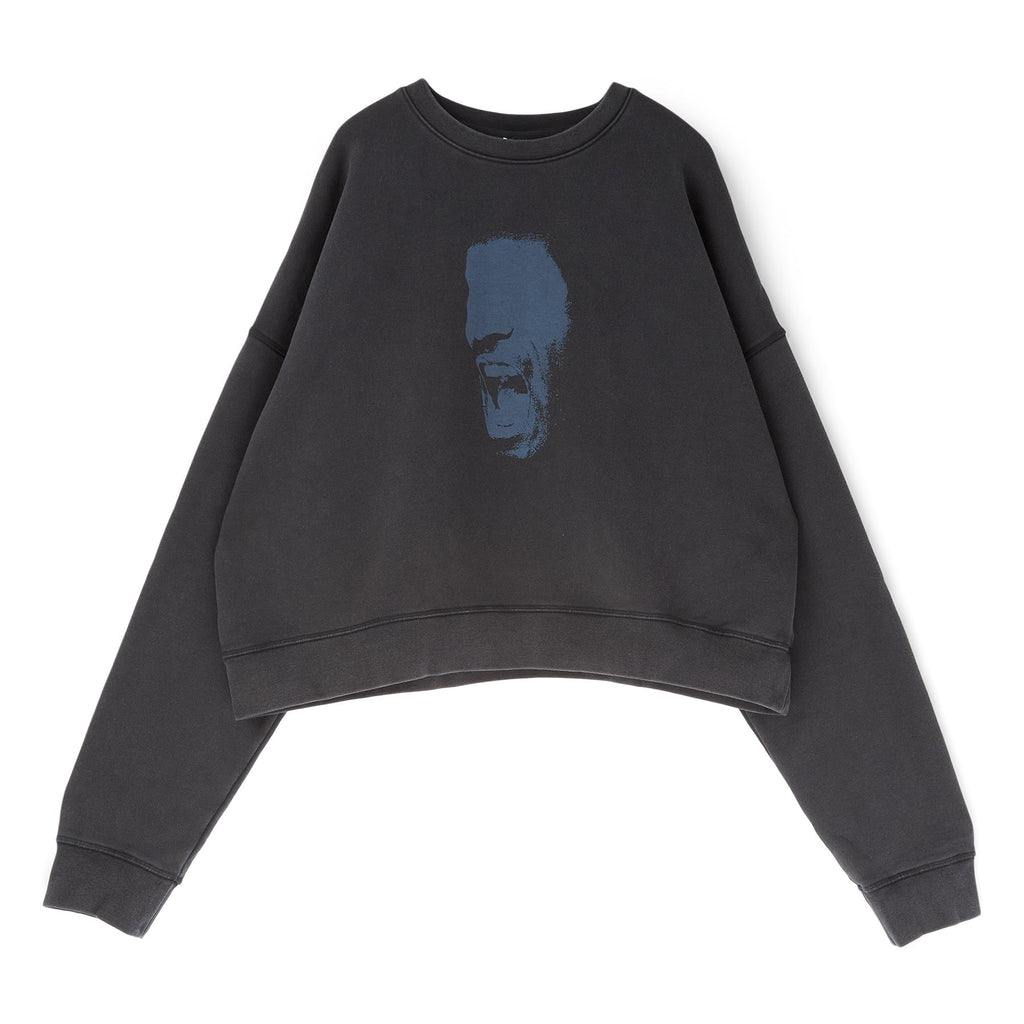 Air Jordan x IH Cropped Fleece Crew-Neck Sweatshirt (Black) Top