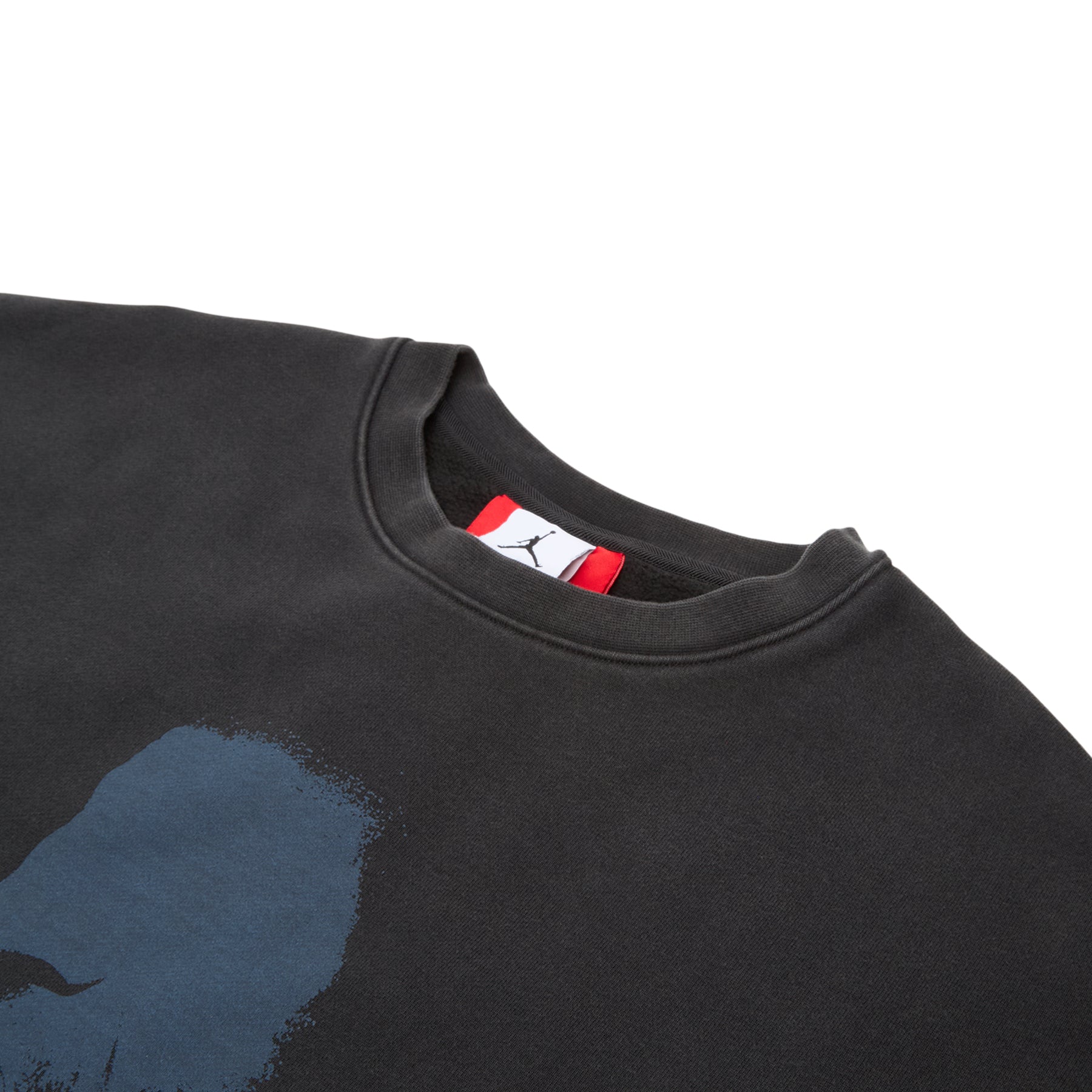 Air Jordan x IH Cropped Fleece Crew-Neck Sweatshirt (Black) Top