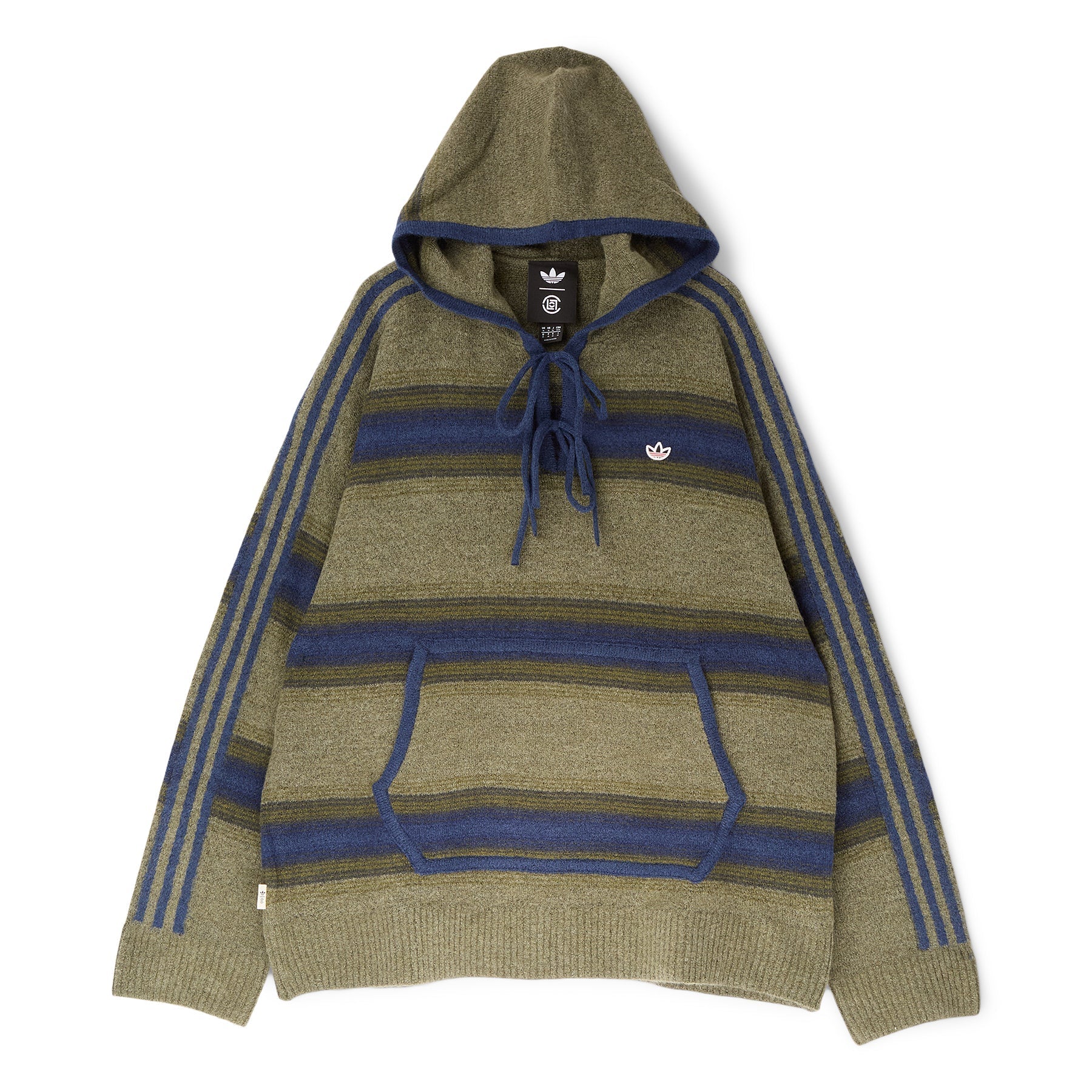 adidas Clot Baja Hood (Trace Khaki/Tech Indigo) Top