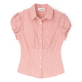 Danielle Guizio Liana Gingham Top (Red love)