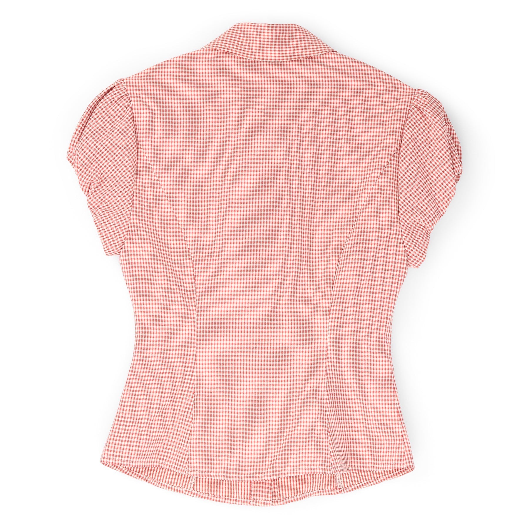 Danielle Guizio Liana Gingham Top (Red love)