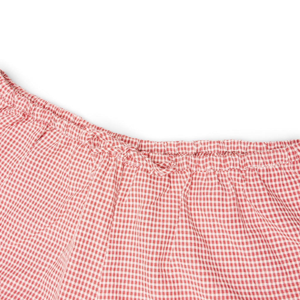 Danielle Guizio Gingham Bloomer (Red love)Trousers