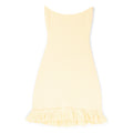 Danielle Guizio Crochet Halter Mini Dress (Honey butter)