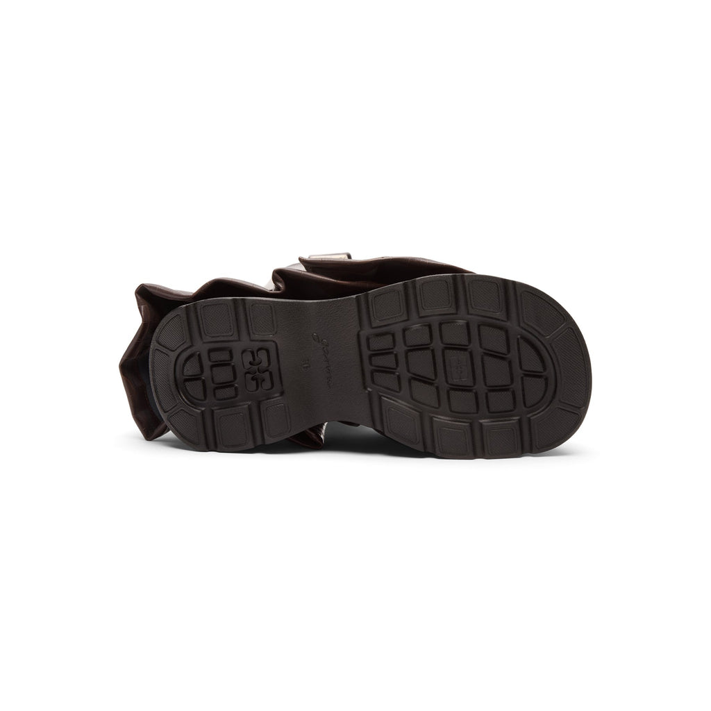 ganni-kat-high-boot-croco-chocolate-fondant  Footwear