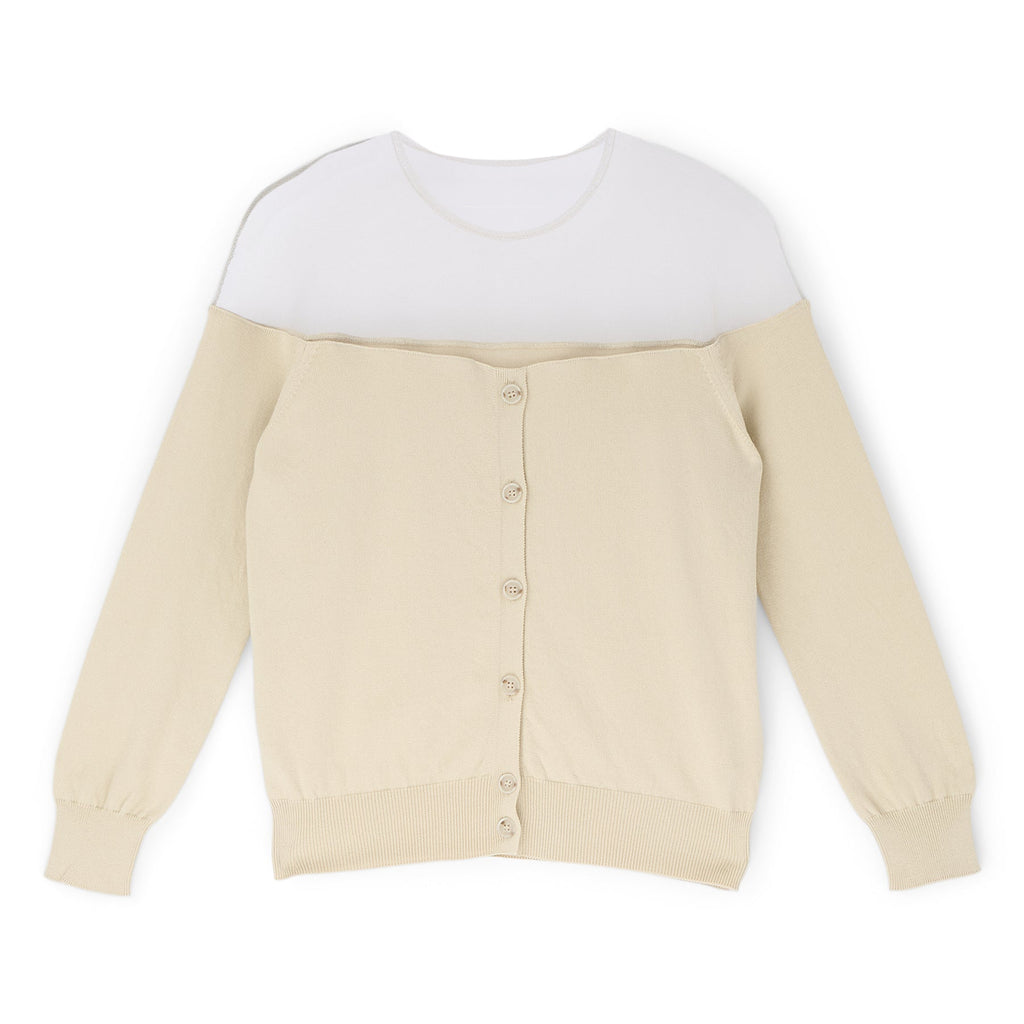 MM6 Maison Margiela Cardigan (Beige) Top