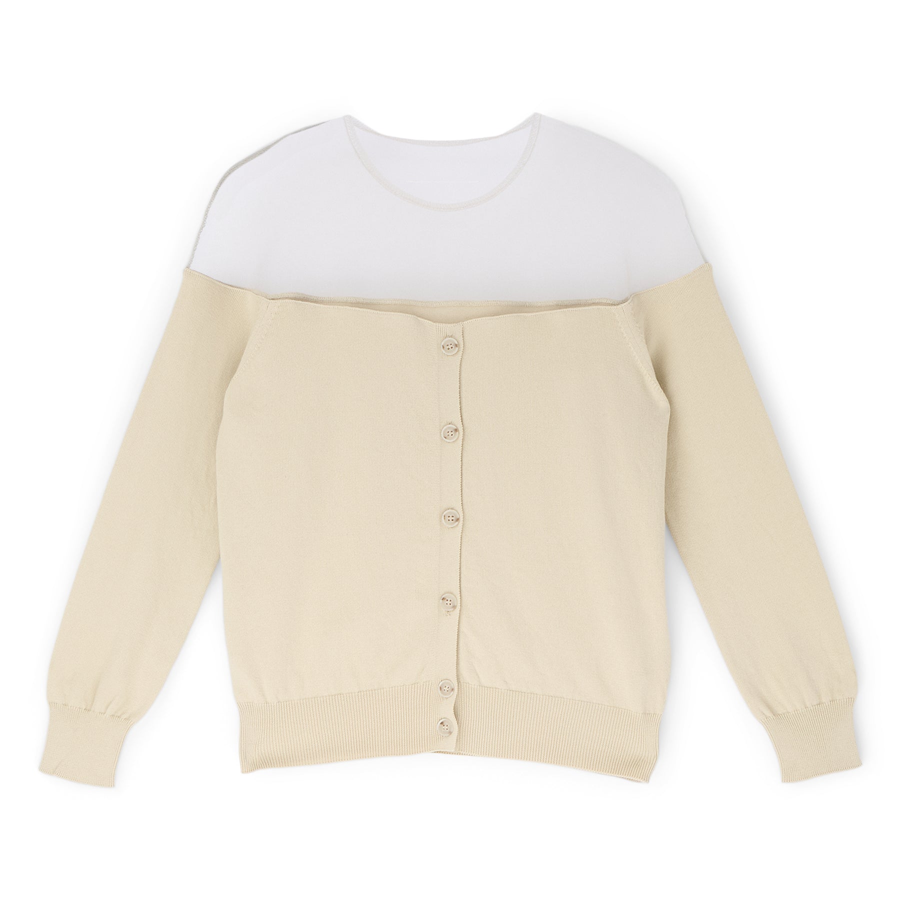 MM6 Maison Margiela Cardigan (Beige) Top