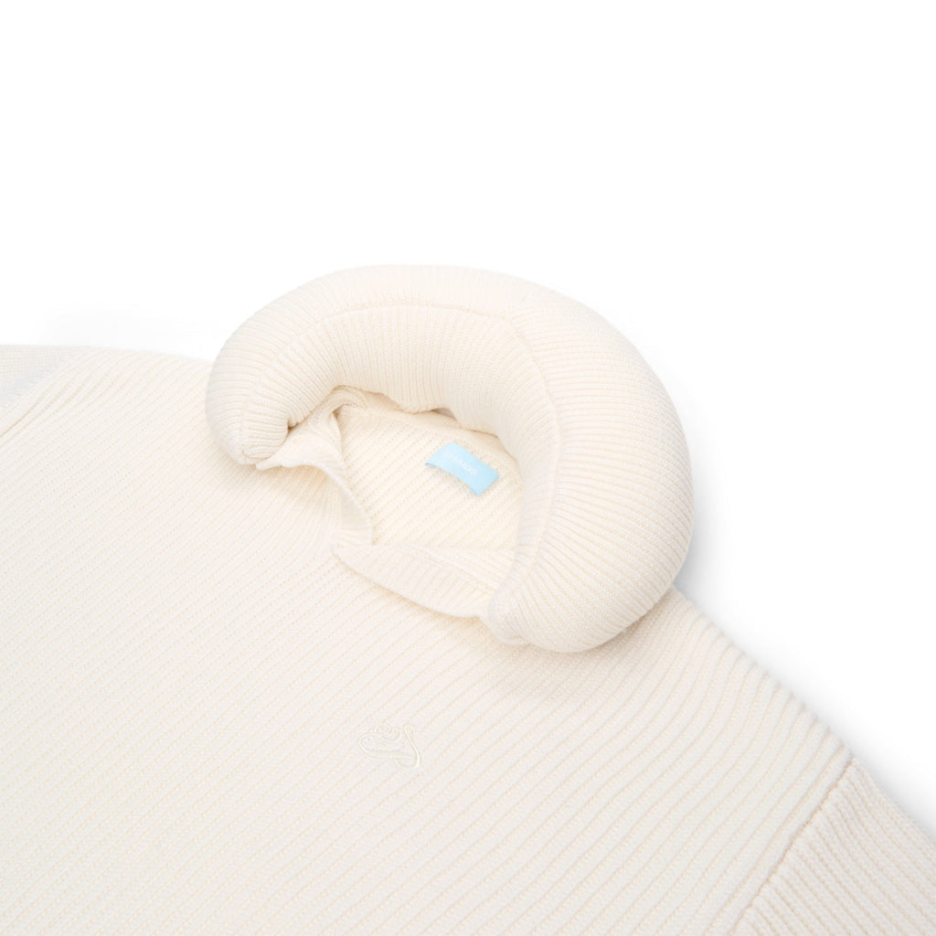 3.Paradis Pillow Neck Knit Sweater (Truewhite) Top