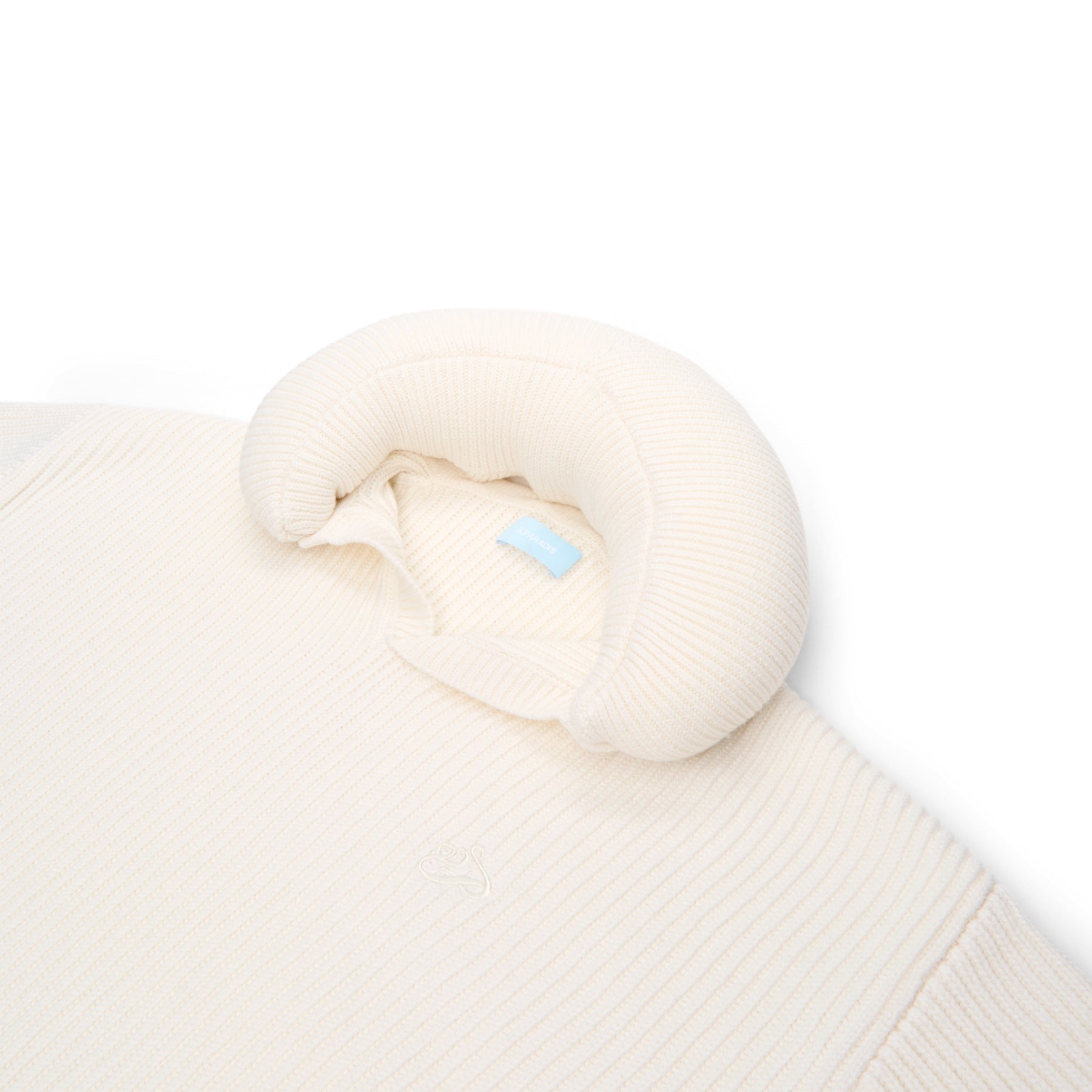 3.Paradis Pillow Neck Knit Sweater (Truewhite) Top