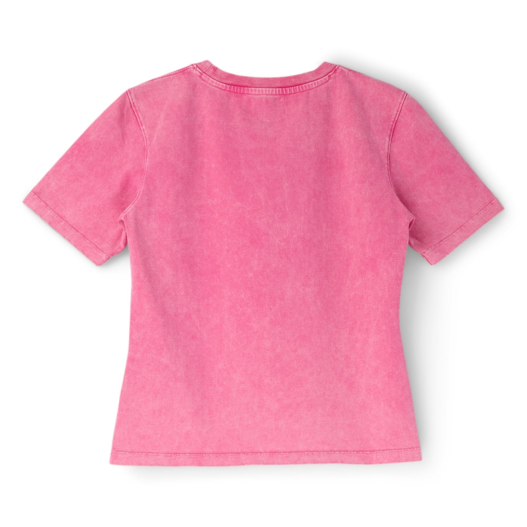 GANNI Heavy Cotton Heart T-shirt (Hot Pink) Top