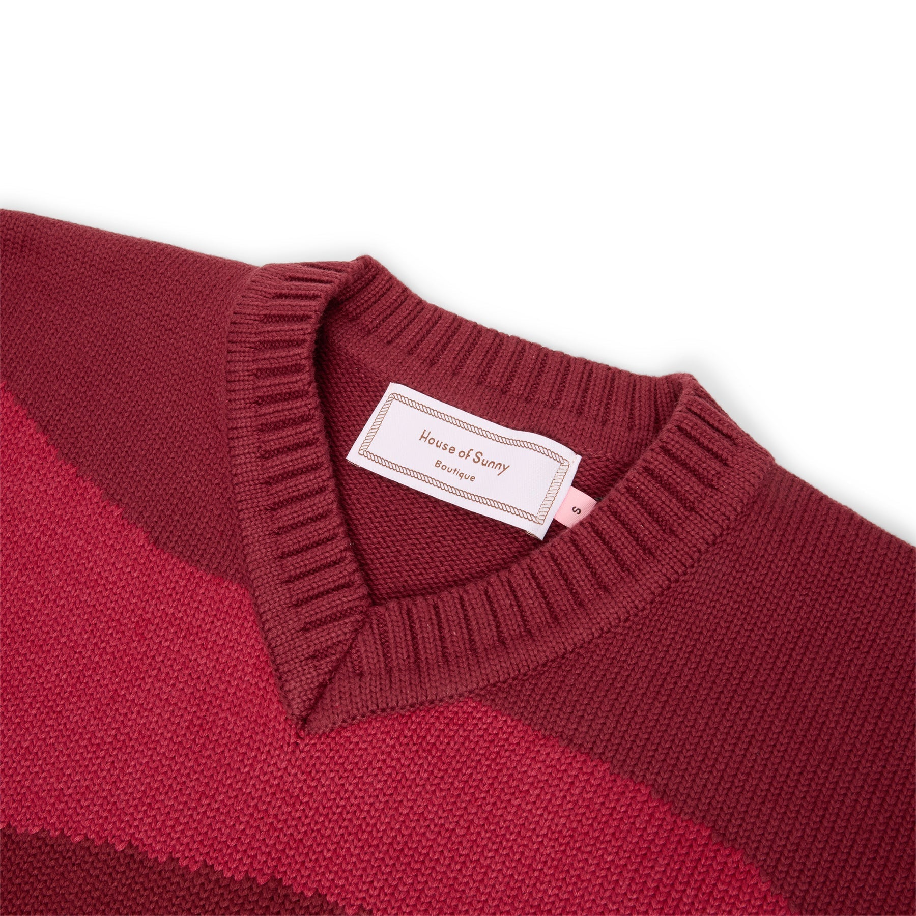 House of Sunny The Red Landscape Sweater (Ruby Red) Top
