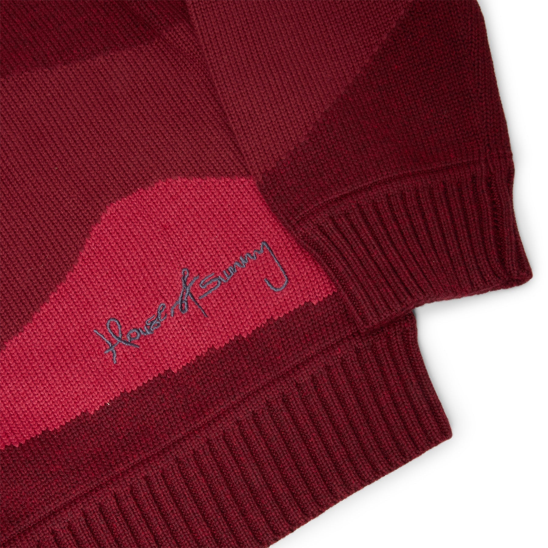 House of Sunny The Red Landscape Sweater (Ruby Red) Top