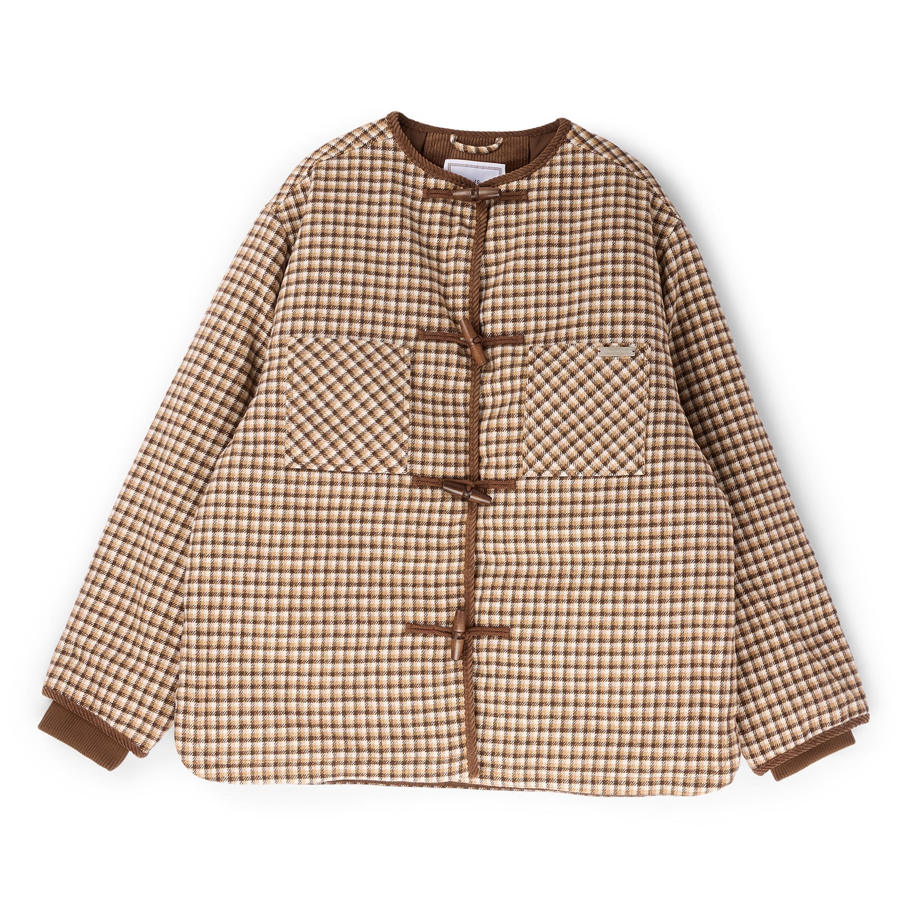 House of Sunny Retro Blanket Jacket (Blonde Multi) Top