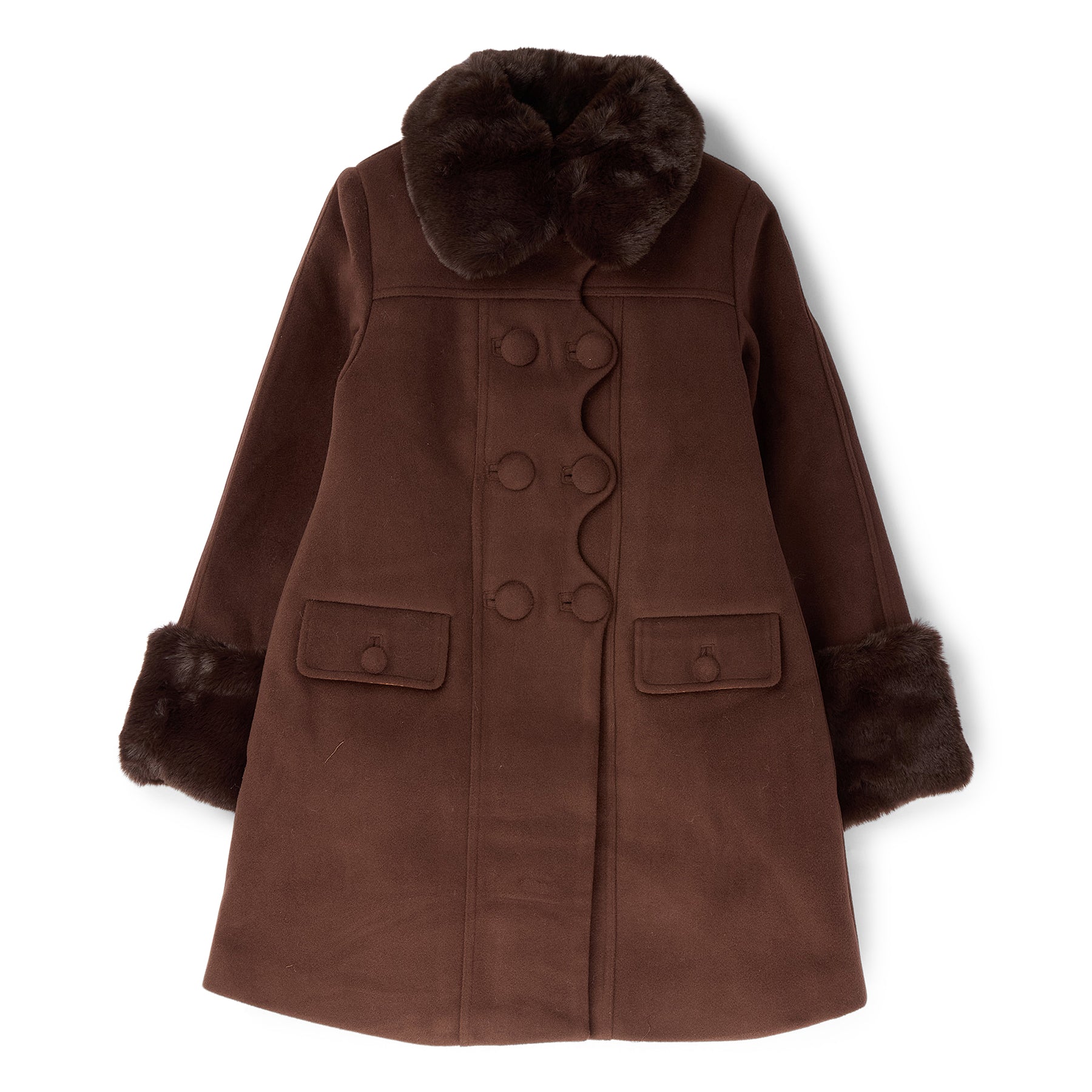 House of Sunny The Dolly Coat (Rosewood Brown) Top