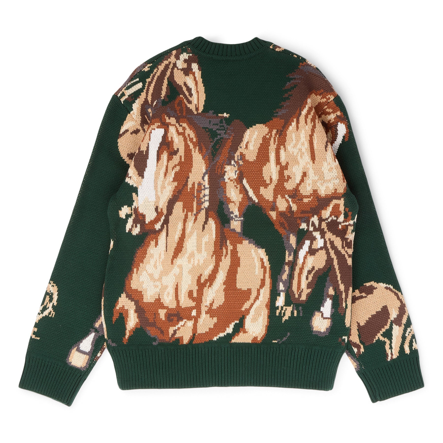 House of Sunny Wild Horses Sweater (Emerald Green) Top