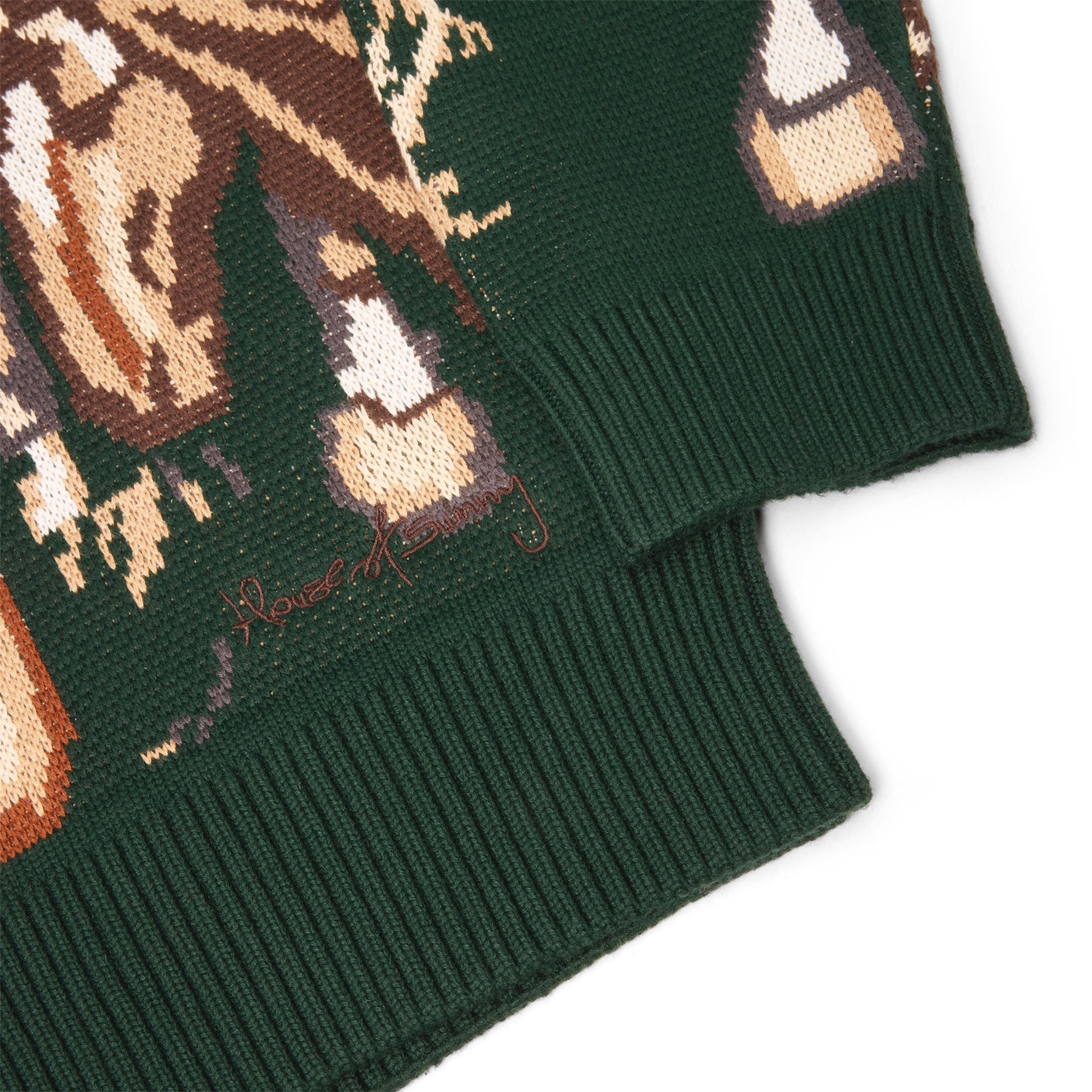 House of Sunny Wild Horses Sweater (Emerald Green) Top